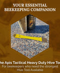Heavy Duty Beehive Tool For Beekeeping Prying Lifting And Scraping With 3 Point 5mm Thick Heat Treated Stainless Steel beside hive smoker