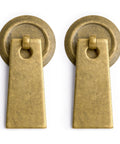 Art Deco Leaf Brass Cabinet Pulls 2.7 Inch Set Of 2 For Furniture And Interior Design Projects, Solid Brass Architectural Hardware With Elegant Leaf Motif, Durable Reliable Drawer Handles For Cabinets And Desks, Easy Installation With Soft Joining Pins.