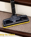 Vacuum cleaning a No Slip Stair Treads for Kids and Pets 28x9 Inch Indoor Carpet Runners With 100 Percent Polyester and TPE Backing