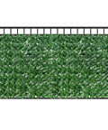 Dope Artificial Ivy Privacy Fence Screen 40 Inch By 120 Inch displayed on metal frame, showing dense faux leaves and UV blocker feature.