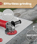 Angle grinder using Diamond Cup Grinding Wheel 4 1/2 Inch For Angle Grinder Double Row Concrete Masonry Cup Wheel with 18 segments