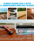 No. 8 By 1 5 Eighths Inch 304 Grade Stainless Steel Wood Screws Flat Head Torx T20 Drive Built To Last And Rust Resistant For Outdoor Decking And Fencing Tough As Nails For Woodworking 1750 Pack Includes 2 Driver Bits displayed with drill and decking images