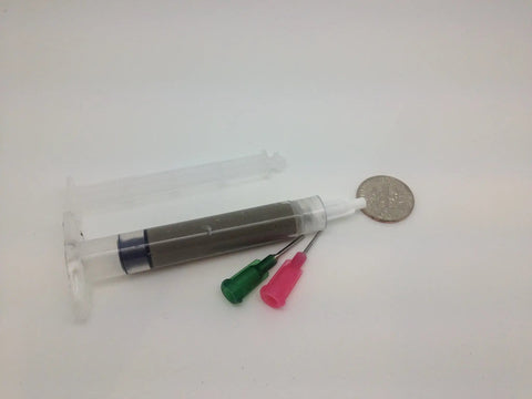 Silver Solder Paste With Flux One Quarter Ounce Syringe Lead Free Cadmium Free Made In USA For Electronics And Jewelry Pro Grade Solder