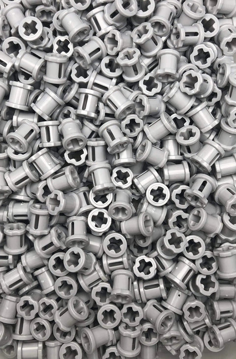 Technic Half Bushing And Cross Connector Set, 100 Gram Grab Bag Of Compatible Parts, 4265c Random Color STEM Build Kit For DIY MOCs And Mindstorms Projects