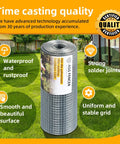 Hardware Cloth Half Inch By 48 X 100 Feet Chicken Wire Fencing With Hot Dipped Galvanized After Welding Roll in garden.