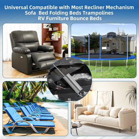 Real Deal No Fuss 2 Pack 4.5 Inch Replacement Spring For Recliner And Couch with recliner chair and other furniture.