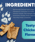 Ingredients list for Dog Dental Chews For Small Pups, Enzymatic Formula For Plaque And Tartar Control, Tasty Chicken Flavor