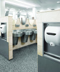 High Speed No Heat Touchless Hand Dryer With Adjustable Speed And Sound, 95 Percent Savings Over Paper Towels, in restroom