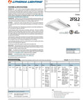 Specification sheet for 2 Foot LED Recessed Volumetric Architectural Troffer, 35W, 3300 Lumens, LP840 4000K, Satin White Lens