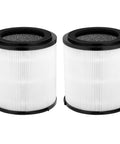 H13 True HEPA Replacement Filter 4 In 1 2 Pack For SilverOnyx 5 Speed Air Purifier KJ150F-C02, cylindrical filter set