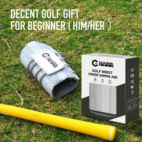 Lead Wrist Golf Swing Trainer Brace For Beginner Players, Fix Wrist Angle, Improve Posture, gray brace with packaging