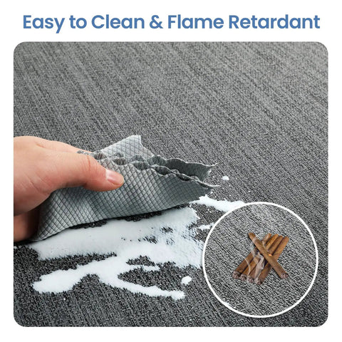 Close-up of Chair Mat For Hardwood Floors 36 By 48 Inches Heavy Duty Office Chair Mat For Rolling Chairs Anti Slip Desk Protector