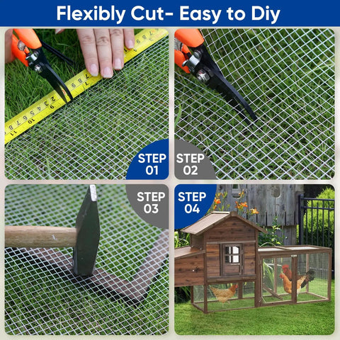 Hardware Cloth Half Inch By Forty Eight By One Hundred Feet, 19 Gauge Silver Galvanized After Welding, Rust Resistant Cage Fencing For Chickens, Rabbits, And Snakes, Tough As Nails Welded Wire Mesh used in chicken coop and garden enclosure