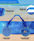 Heavy Duty Large Mesh Duffle Bag For Gym And Travel Dry Bag For Scuba Gear And Snorkeling Water Sports Tote With Zipper on beach