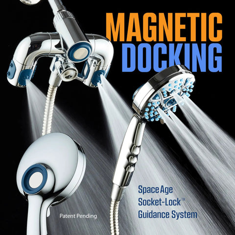 Premium High Pressure Shower Head Combo With Multi Mode Settings And Slick Chrome Finish For Killer Spray Power Plus Hydro Jet Arms To Elevate Your Daily Routine Into A Top Notch Home Spa Setup Providing Solid Coverage Whenever You Flip The Valve