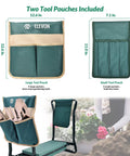 Portable Garden Kneeler And Seat With Heavy Duty Bench Two Large Tool Pouches Prevent Knee And Back Pain Sturdy Folding Garden Helper