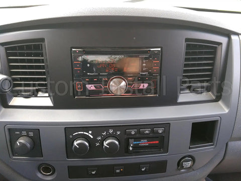 Slate Grey Black Dash Install Kit For Dodge Ram 2006 2007 2008 2009 Double Din Stereo Radio With Steering Wheel Controls Compatibility