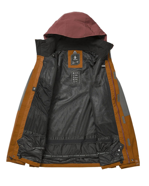 Inside view of Dope Gore-Tex Relaxed Fit Snowboard Jacket With Recycled Stretch 2-Layer Fabric, PFCec Free, V-Science Lining, X-Large