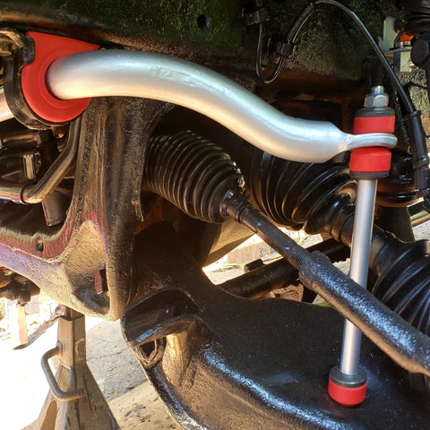 Pair Front Sway Bar Stabilizer Links For Ford Explorer Mountaineer Ranger Ram 1998 1999 2000 2001 2002 2003 2004 2005 29.5mm Bar With USA Made Bushings Rugged Heavy Duty Upgrade installed on front suspension