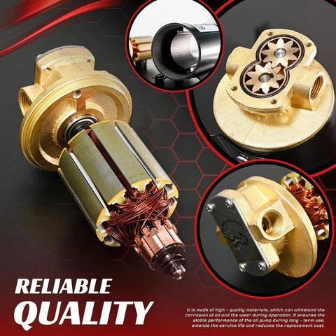 Heavy Duty 12 Volt Portable Oil Transfer Pump Handles All Gear And Engine Oil Swaps Without A Sweat Featuring A Self Priming Design showing motor and internal parts.