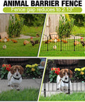 No Dig Garden Fence Kit 24 Inch High Arch Border Panels 10.5 Feet Long 10 Panels With S Clips And Zip Ties Metal Wire Border