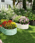 Beefed Up Round Galvanized Metal Planter Kit For Raised Garden Bed 2x2x1ft Outdoor Box In Black With No Sharp Edges And Weatherproof Durability