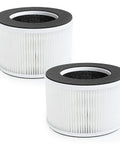 Two cylindrical Four Pack 3 In 1 True HEPA Replacement Filters For Your hOmeLabs Home Compact 4 In 1 Air Purifier HME020020N AKJ050GE