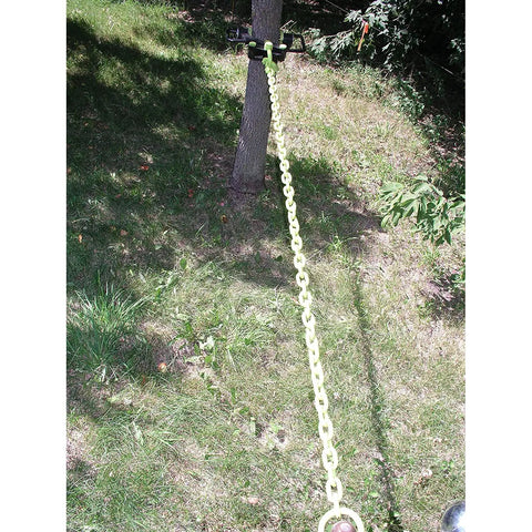 6 Foot Steel Tugger Chain With Anti Backlash Design connecting tools to a tree for efficient lawn tractor or ATV transportation