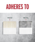 Real Deal Brush On Protective Enamel Paint In Satin White For Metal Wood Concrete And Masonry With Hella Tough Rust Coating. Wood and metal samples.