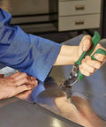 Right Upright Aviation Snips For Tin And Sheet Metal With Forged Blades And Kush N Power Comfort Grips used for cutting metal
