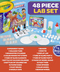 Color Chemistry Kit With 50 Experiments For Kids STEM Science Toy For Boys And Girls Ages 7 8 9 Hands On Color Mixing And Safety Lessons Ideal Gift For Curious Young Scientists, 48-piece lab set displayed with colorful experiment tools and guidebook