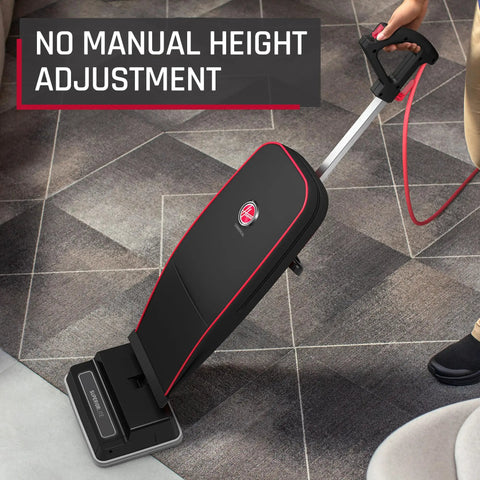 Hoover Commercial Superior Lite Upright Vacuum Cleaner Lightweight at Nine Pounds With Forty Foot Cord For Deep Carpet Cleaning And Powering Through Toughest Messes In Offices Or Small Shops Easy Maneuvering Design