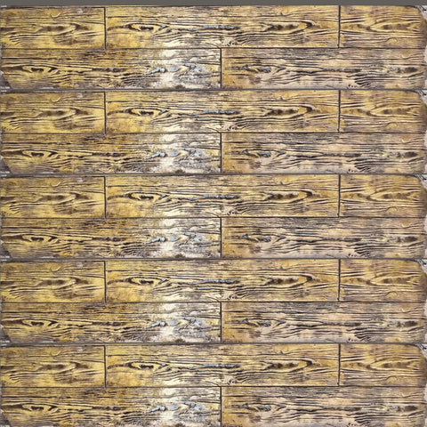 Concrete Stamp Set With Wood Grain And Stone Wall Textures For DIY Pro Grade Stamped Concrete Projects