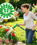 Fix Your Expandable Garden Hose Fast With This 8 Piece Repair Kit Featuring Dual Channel Female And Male Connectors Plus Metal Clamps For Secure 3/4 Or 5/8 Inch Fit No Tools Needed For Quick Leaks Fixes Today. green hose repair connectors in garden