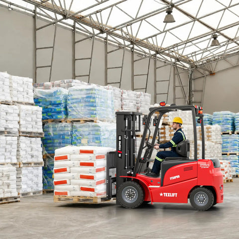 No Sweat Heavy Duty Electric Forklift Featuring Side Shift, 5000 Lb Capacity, 16 Ft Lift Height, Three Stage Mast, 48v Lithium Battery, Solid Tires For Serious Warehouse Work