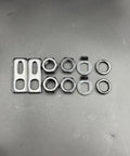M16 Torque Arms For Electric Wheel Hub Motors, Slotted Axle Nut Hardware Kit, Corrosion Resistant Black Painted Steel, Includes Locking Nuts, Compatible With QS, Yuma, And Sotion Hub Motors.