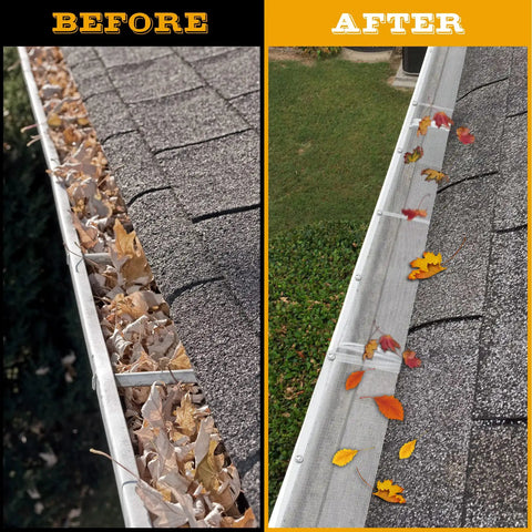 Gutter Guards Kit 48 Ft 35 Pack For 4-Inch, 5-Inch, And 6-Inch Gutters, Universal Stainless Steel Mesh Gutter Guard Covers With Screws, Easy Install, Weatherproof And Corrosion-Resistant Debris Barrier