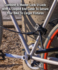 Six And One Eighth Inch Wide U Lock With Eight Inch Shackle For Bikes Heavy Duty Bicycle Lock With Hardened Steel Body