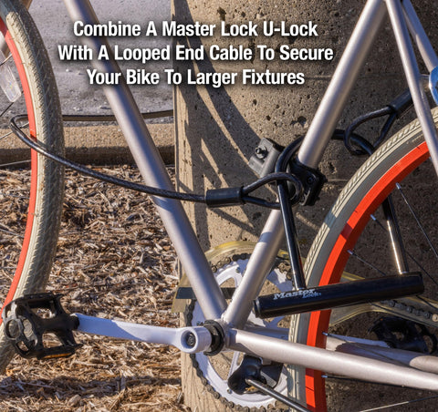 Six And One Eighth Inch Wide U Lock With Eight Inch Shackle For Bikes Heavy Duty Bicycle Lock With Hardened Steel Body