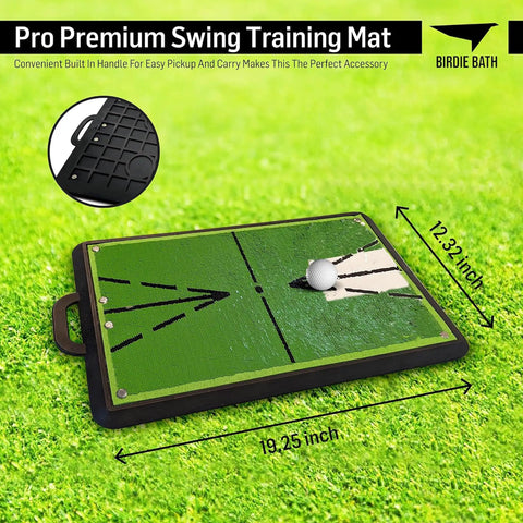 Sequin Tech Golf Mat With Instant Swing Feedback And Ball Impact Analysis, 19.25x12.32 inches, portable outdoor practice aid