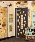 Classroom decorated with Travel The Map Straight Rolled Border Trim For Classrooms And Offices 50Ft Jazz Up Bulletin Boards.