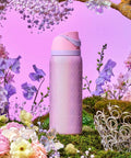 FreeSip Insulated Stainless Steel Water Bottle With Straw For Sports And Travel On The Go 32 Oz BPA Free Push Button Lid Pink Glinda