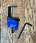 Made In USA Pro Grade Hex Key Set Seven Piece Metric Allen Wrench Kit 1.5 2 2.5 3 4 5 6 Mm Short Series Built For Tough Jobs And Everyday Use Ideal For Automotive Bicycle Cabinet And Machinery Work And Great For Home Repairs And DIY Projects.