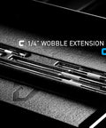 Quarter Inch Drive Wobble Extension Bar Set 5 Piece For Max Reach And Flex Lets You Turn Hard To Reach Fasteners Capri Tools