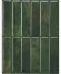Peel And Stick Backsplash Tile Set, 5 Sheets Of 11.43 X 9 Inches, 3D Adhesive, No Glue Needed, Quick Install For Kitchen And Bathroom, Sefrou Green Finish