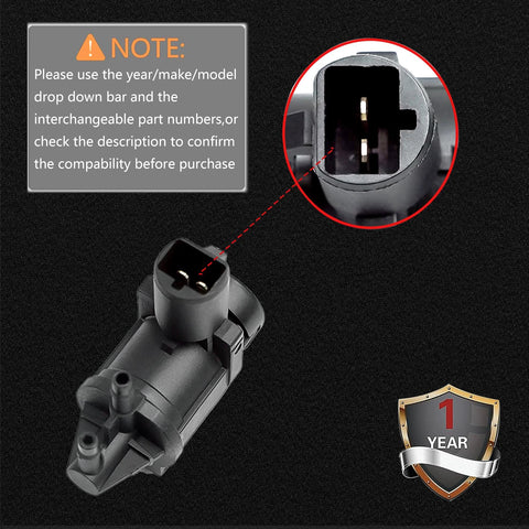Automatic hub locking vacuum actuator, black, 4x4 AWD, 13mm connector