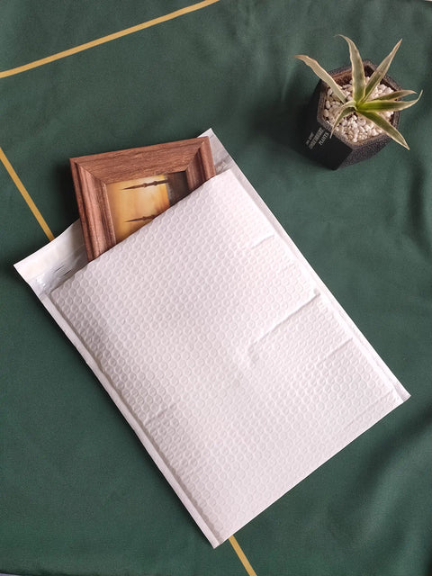 25 Pack 10x13 Inch Bubble Mailers Self Sealing Poly Padded Envelopes White Ready To Ship with photo frame