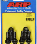 ARP Pro Series pressure plate bolt kit, Chevy, two black bolts (front view)