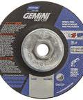 Gemini Fast Cut Grinding Wheel for 4 1/2 Inch Right Angle Grinder Pack of 10 Discs, front view showing specifications and design