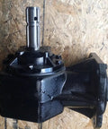 Heavy Duty 40 Hp Agricultural Gearbox Rotary Cutter with six spline output close-up view of gearbox and input shaft.